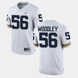 Lamarr Woodley Michigan Jersey #56 Men's White Alumni Football Game