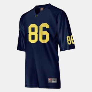 Blue #86 Mario Manningham Michigan Jersey For Men's College Football