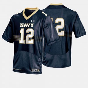 Navy Jersey For Men's College Football #12 Navy