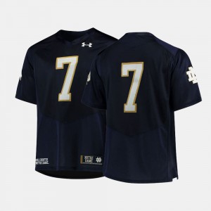 #7 For Men College Football Notre Dame Jersey Navy