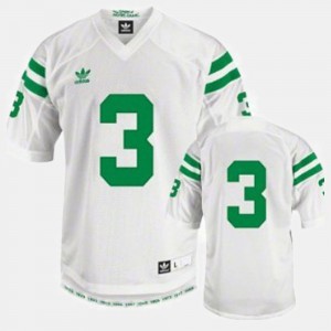 For Men College Football White #3 Joe Montana Notre Dame Jersey