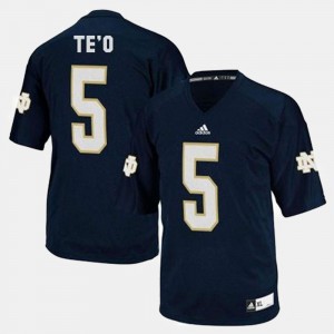 #5 Blue For Kids College Football Manti Te'o Notre Dame Jersey