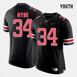 #34 College Football Black Kids CameCarlos Hyde OSU Jersey