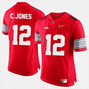 College Football Men's Red #12 Cardale Jones OSU Jersey
