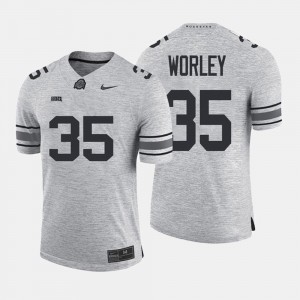 Gridiron Limited Chris Worley OSU Jersey For Men's Gridiron Gray Limited #35 Gray