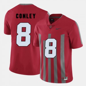 #8 College Football Gareon Conley OSU Jersey Red Mens