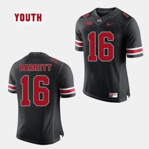 J.T. Barrett OSU Jersey Black For Kids College Football #16