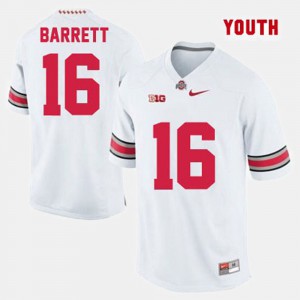 #16 J.T. Barrett OSU Jersey Kids College Football White