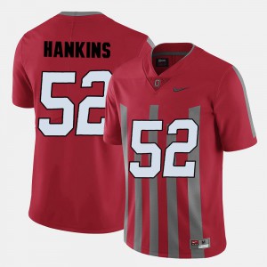 #52 Mens Red Johnathan Hankins OSU Jersey College Football