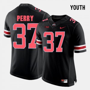 #37 Black College Football Kids Joshua Perry OSU Jersey