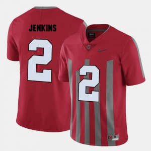 Malcolm Jenkins OSU Jersey #2 Red College Football Men's