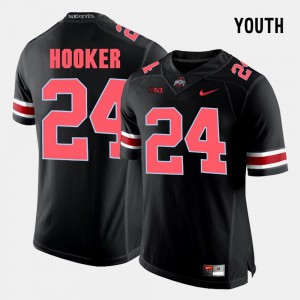 Malik Hooker OSU Jersey Black #24 College Football For Kids