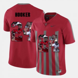 Red #24 Pictorial Fashion Malik Hooker OSU Jersey For Men