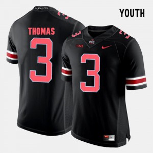 #3 Youth(Kids) Michael Thomas OSU Jersey Black College Football