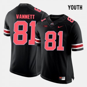 Black Nick Vannett OSU Jersey Youth(Kids) College Football #81