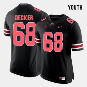 #68 College Football Black Taylor Decker OSU Jersey Youth(Kids)