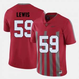 College Football Red For Men's Tyquan Lewis OSU Jersey #59