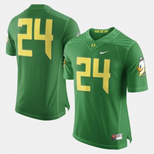 College Football #24 Oregon Jersey Green Men