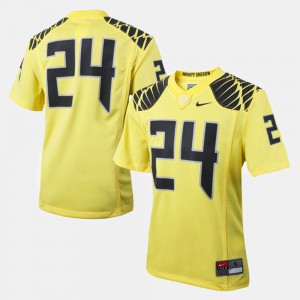 Oregon Jersey Youth Yellow #24 College Football