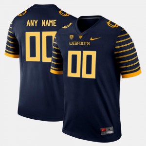 For Men's Navy Oregon Customized Jersey #00 College Limited Football