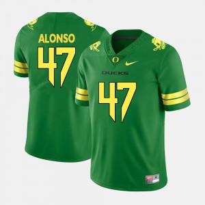 For Men's Green #47 Kiko Alonso Oregon Jersey College Football