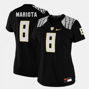 College Football Ladies Marcus Mariota Oregon Jersey #8 Black