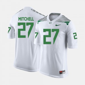 College Football White Terrance Mitchell Oregon Jersey #27 Mens