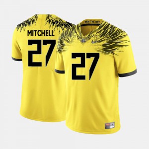 Terrance Mitchell Oregon Jersey Mens #27 College Football Yellow