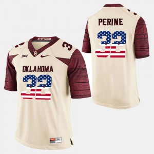 US Flag Fashion #32 Samaje Perine OU Jersey White Men's