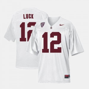 Andrew Luck Stanford Jersey White #12 College Football Men's