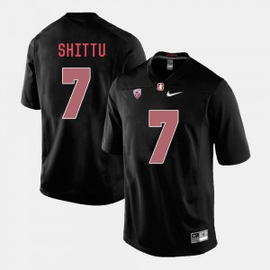 College Football Black Aziz Shittu Stanford Jersey For Men's #7