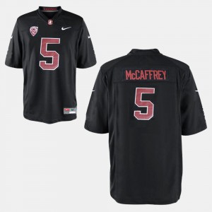 Black #5 Mens Christian McCaffrey Stanford Jersey College Football