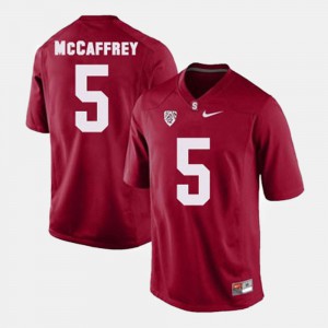 #5 College Football Christian McCaffrey Stanford Jersey Mens Red