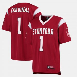 #1 College Football Cardinal For Men's Stanford Jersey