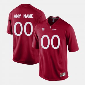 College Limited Football Cardinal Men's #00 Stanford Customized Jersey