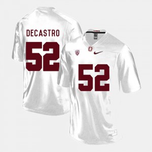 David DeCastro Stanford Jersey White #52 College Football For Men