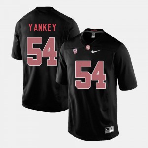 Black David Yankey Stanford Jersey #54 College Football Men's