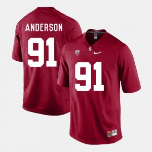 Henry Anderson Stanford Jersey #91 College Football For Men's Cardinal