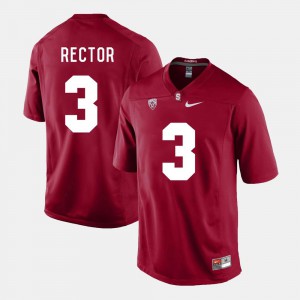 #3 College Football Cardinal For Men Michael Rector Stanford Jersey