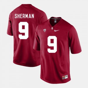 College Football Men Cardinal #9 Richard Sherman Stanford Jersey
