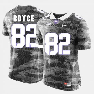 Grey #82 Josh Boyce TCU Jersey For Men's College Football