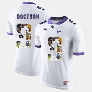 #9 White For Men's High-School Pride Pictorial Limited Josh Doctson TCU Jersey