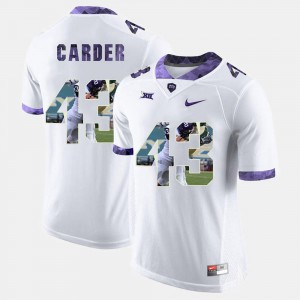 Tank Carder TCU Jersey #43 White High-School Pride Pictorial Limited For Men's