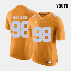 Youth(Kids) Daniel McCullers UT Jersey Orange #98 College Football