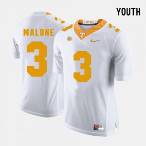 White College Football Youth(Kids) #3 Josh Malone UT Jersey