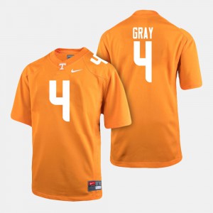 College Football Maleik Gray UT Jersey Men #4 Orange