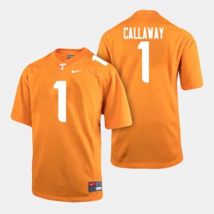 Marquez Callaway UT Jersey #1 Orange For Men College Football
