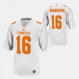 #16 Men Peyton Manning UT Jersey College Football White