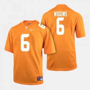 Shaq Wiggins UT Jersey #6 College Football Mens Orange