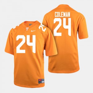 Orange College Football Trey Coleman UT Jersey #24 Mens